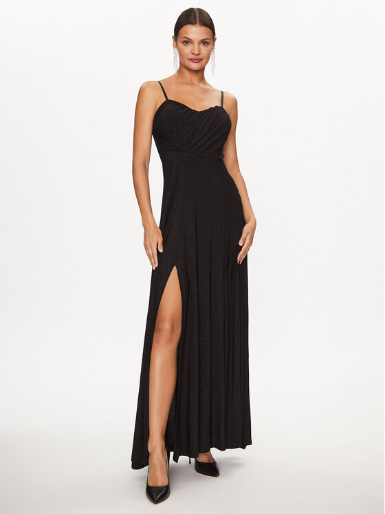 Rinascimento Rinascimento Vakarinė suknelė CFC0115091003 Juoda Regular Fit