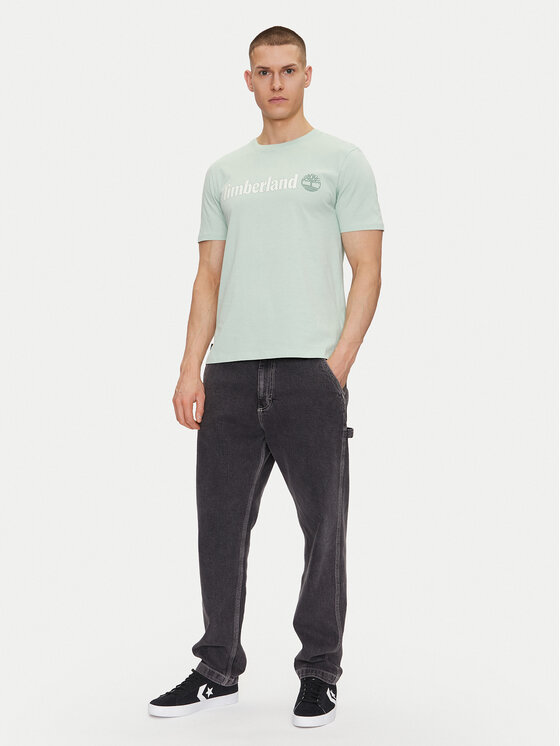 Timberland Timberland Póló TB0A5UPQ Zöld Regular Fit