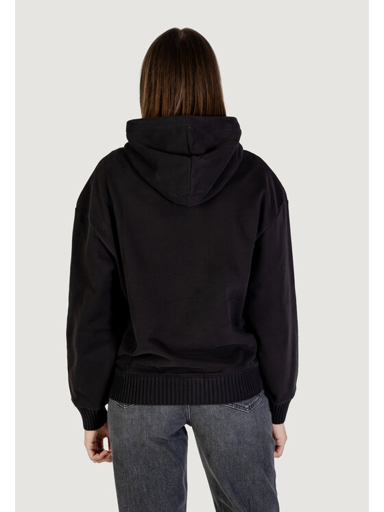 Calvin Klein Jeans Calvin Klein Jeans Felpa WOVEN LABEL PEACHED Nero Casual Fit