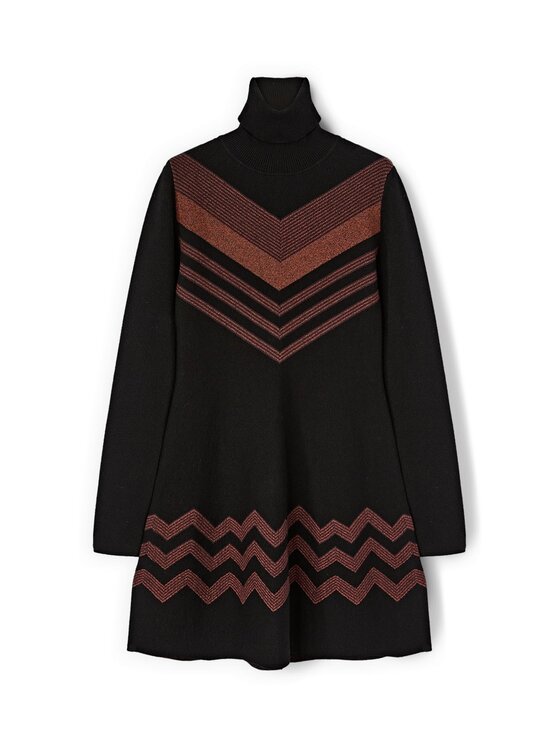 Motivi Motivi Vestito 7637W001550N0V2 Nero Regular Fit