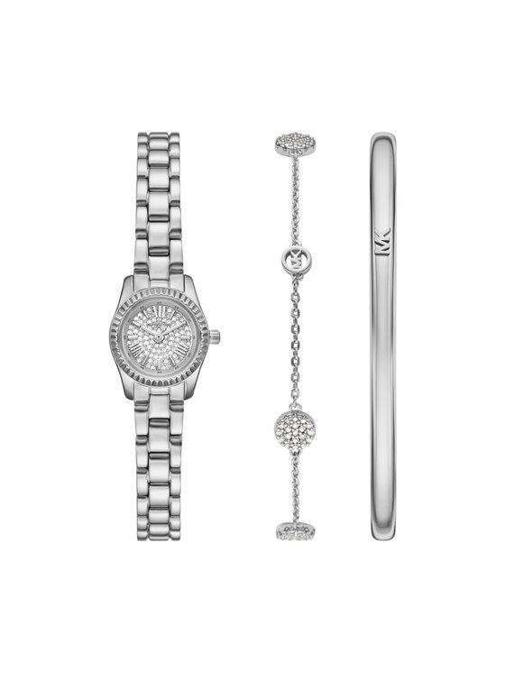 Michael Kors Zestaw zegarek i bransoletka MK4948SET Srebrny