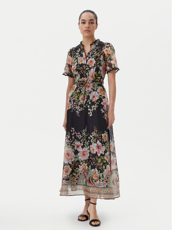 Hale Bob Hale Bob Ljetna haljina with silk 4YPR654M Crna Regular Fit