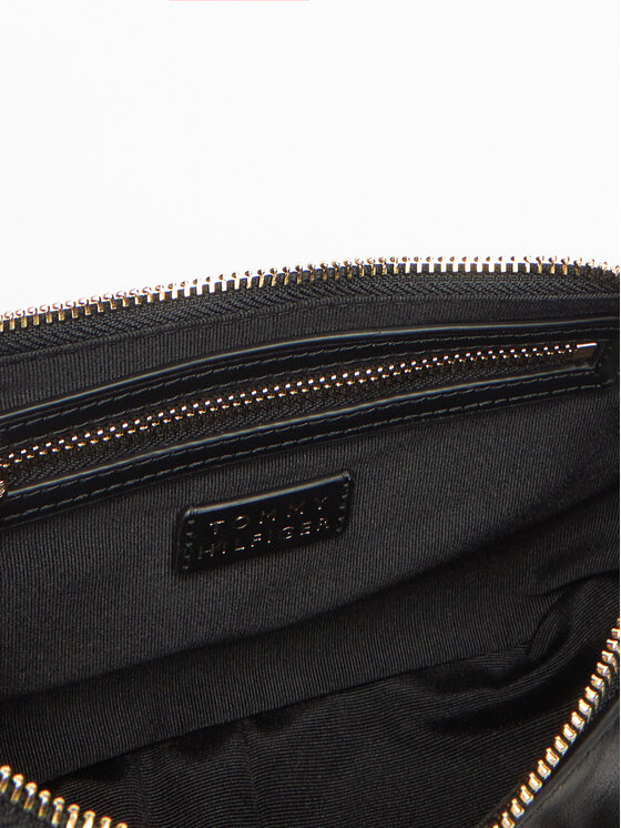Tommy Hilfiger Tommy Hilfiger Torebka Moon Leather Crossover AW0AW17467 Czarny