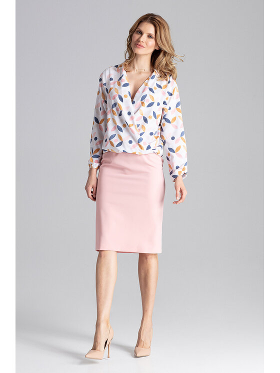 FIGL FIGL Bluzka M659 Kolorowy Regular Fit