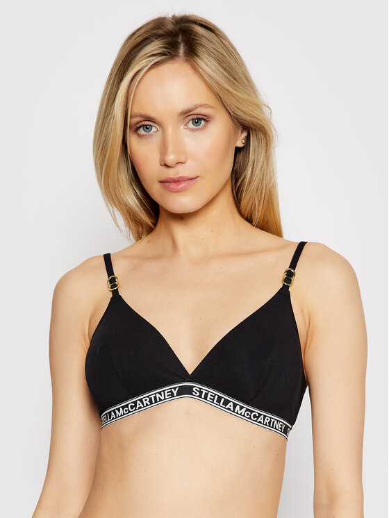 Stella McCartney Bralette krūšturis Ivy Chatting S6R080780.00112 Melns