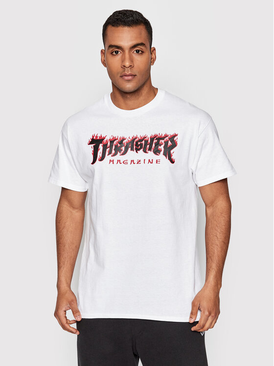 Thrasher Marškinėliai Possessed Logo Balta Regular Fit