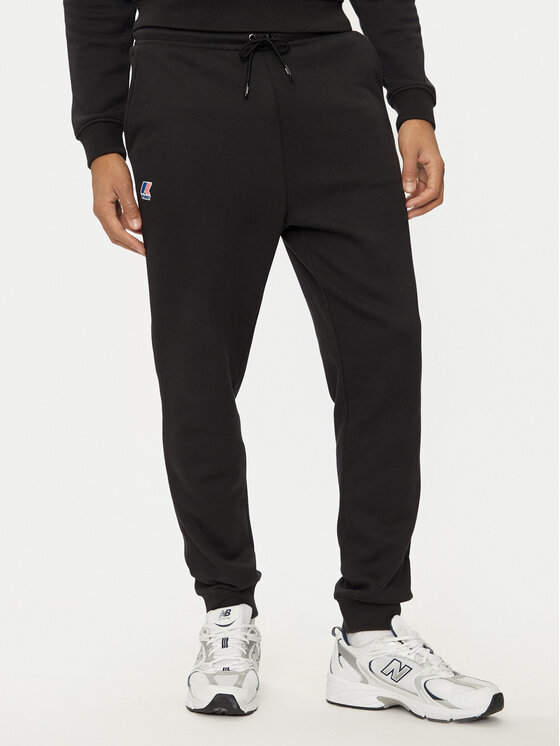 K-Way K-Way Jogginghose Le Vrai Creuse K11516W Schwarz Slim Fit