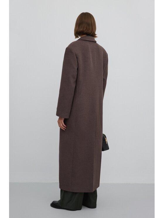 Estro Estro Kabát ER00117926 Hnědá Loose Fit