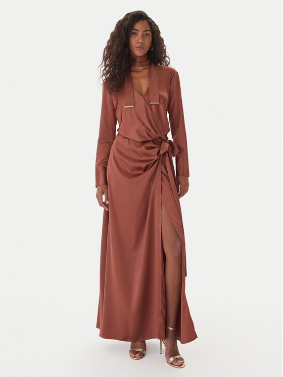 Marciano Guess Marciano Guess Abendkleid 5GGK00 7246A Dunkelrot Regular Fit