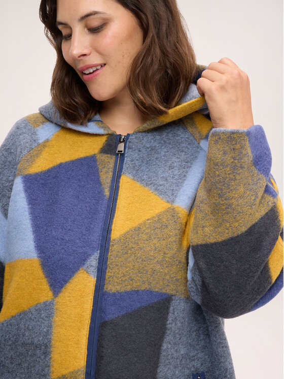 Fiorella Rubino Fiorella Rubino Cappotto invernale 0003L000057N0R4 Blu Over Fit