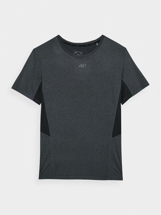 4F 4F Tričko 4FWAW24TFTSM1004-22M Sivá Slim Fit
