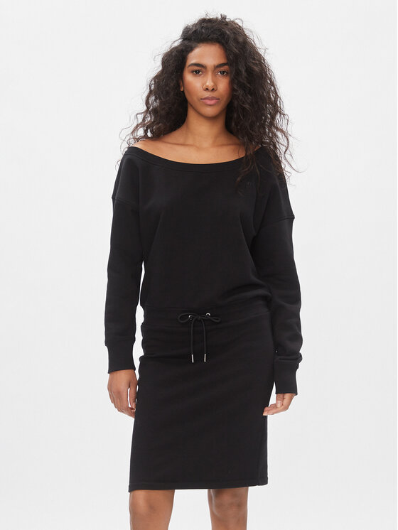 DKNY DKNY Strickkleid DP3D4828 Schwarz Regular Fit