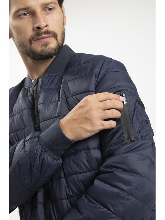 Cross Jeans Cross Jeans Kurtka bomber 40243-001 Granatowy Regular Fit