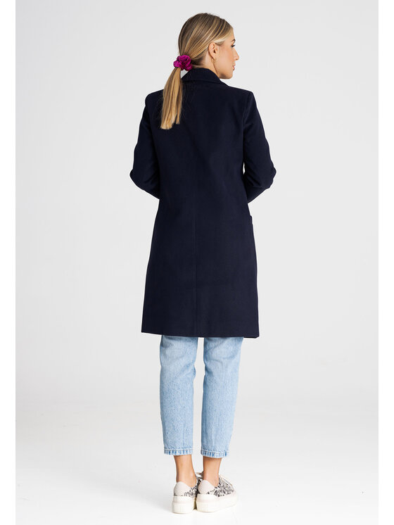 FIGL FIGL Kabát M989 Tmavomodrá Regular Fit