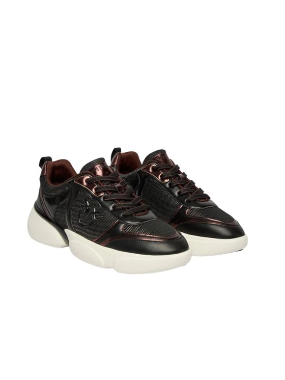 PINKO PINKO Sneakers SS0211P181 ALBA 03 - SNEAKER CALF LEATHER/MESH/PRINTED CALF Nero