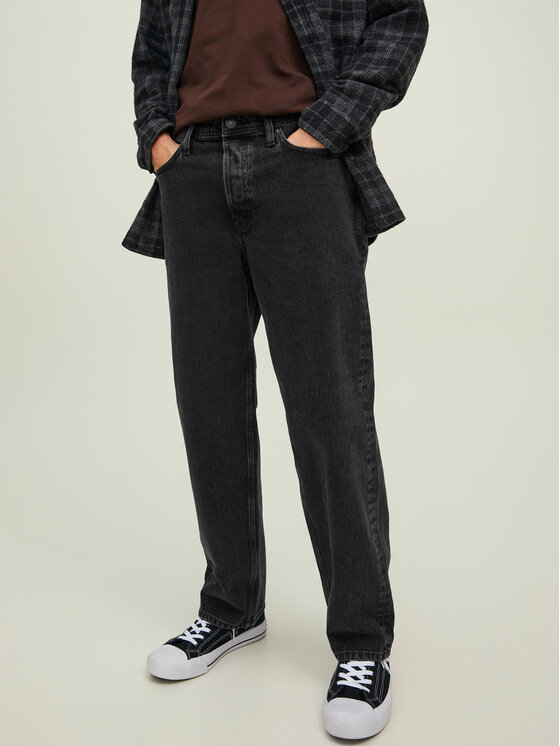 Jack & Jones Jack & Jones Farmer Eddie 12216879 Fekete Loose Fit