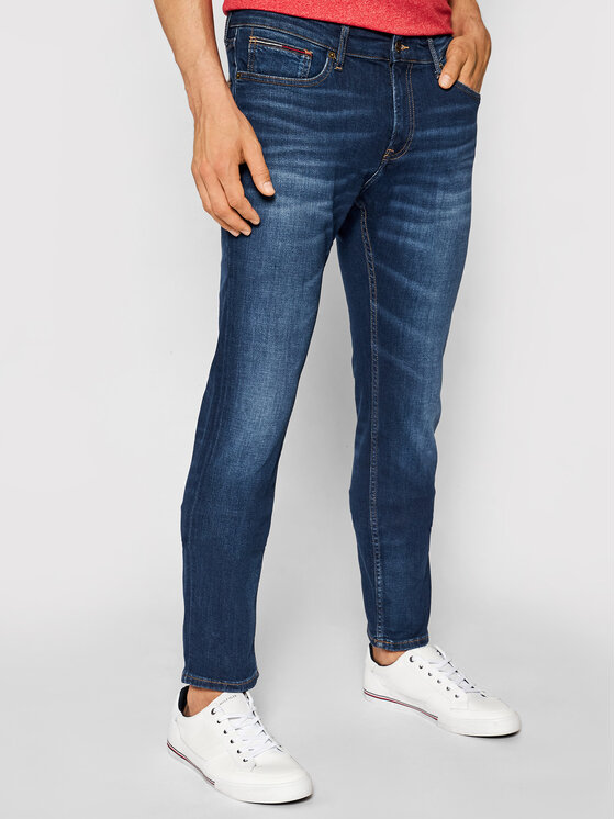 Tommy Jeans Jeans Hlače Scanton DM0DM09553 Mornarsko Modra Slim Fit