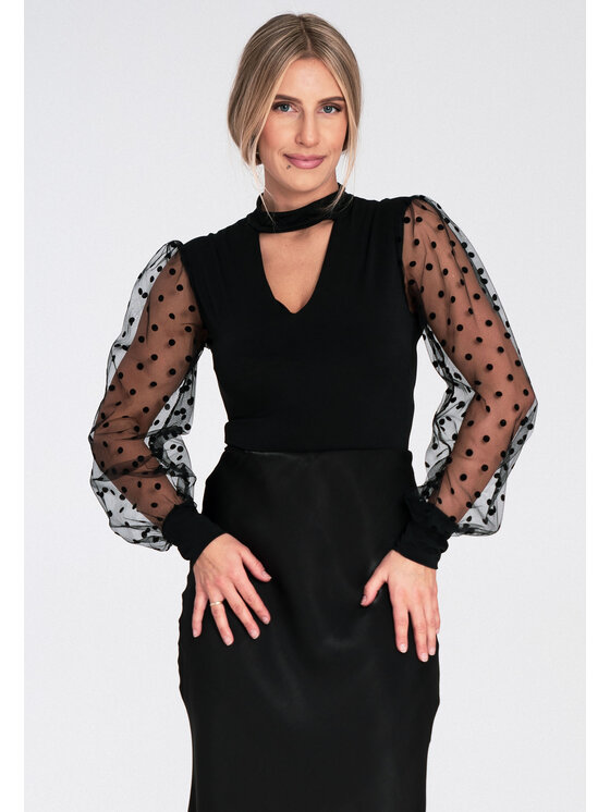 FIGL FIGL Body M1081 Čierna Fitted Fit