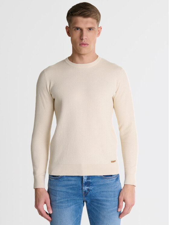 Sweter, rozmiar M, Écru, REYLON/102/160