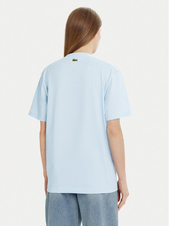 Lacoste Lacoste T-shirt TH2733 Svijetloplava Regular Fit