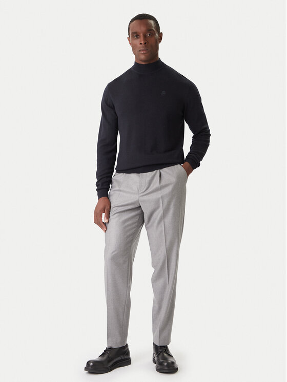 KARL LAGERFELD KARL LAGERFELD Rollkragenpullover 655002 554399 Dunkelblau Slim Fit