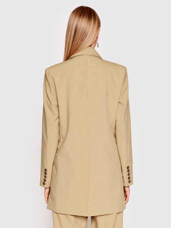 Herskind Herskind Marynarka Nat 4335519 Beżowy Loose Fit