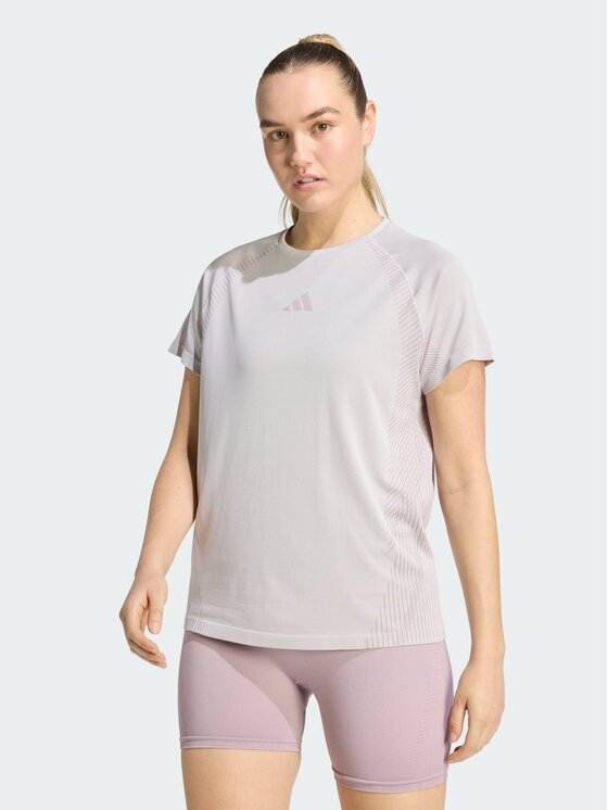 adidas adidas Koszulka techniczna 161463 Fioletowy Regular Fit