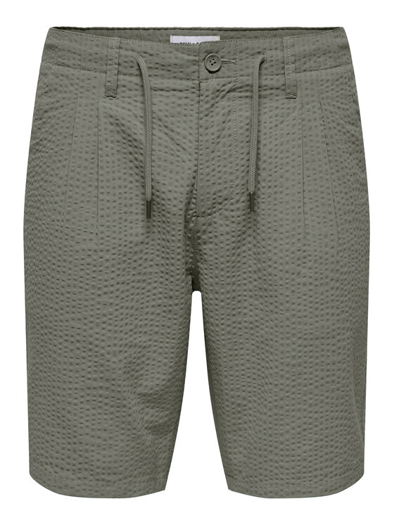 Only & Sons Only & Sons Medžiaginiai šortai Leo 22028301 Žalia Regular Fit