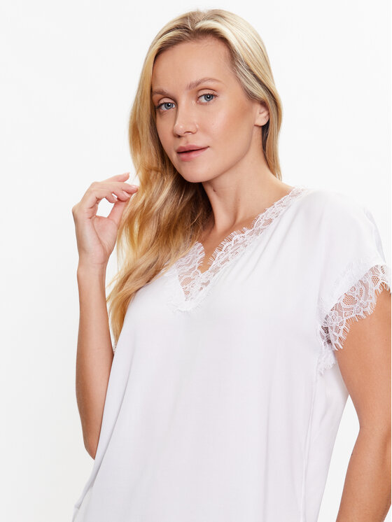 Marc Aurel Marc Aurel Bluza 6061 1000 93144 Bela Regular Fit