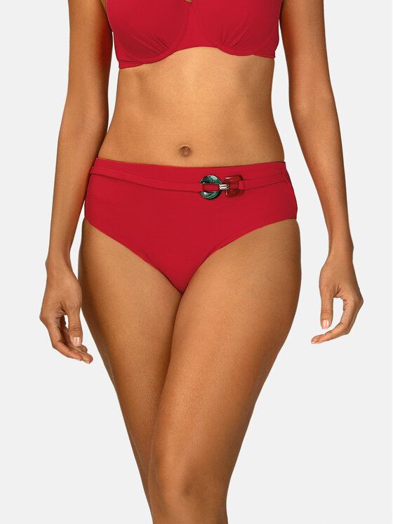 Feba Feba Dół od bikini FD164E Czerwony
