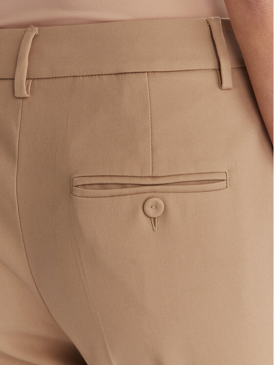 Weekend Max Mara Weekend Max Mara Kalhoty z materiálu Vite 2615131031 Béžová Slim Fit