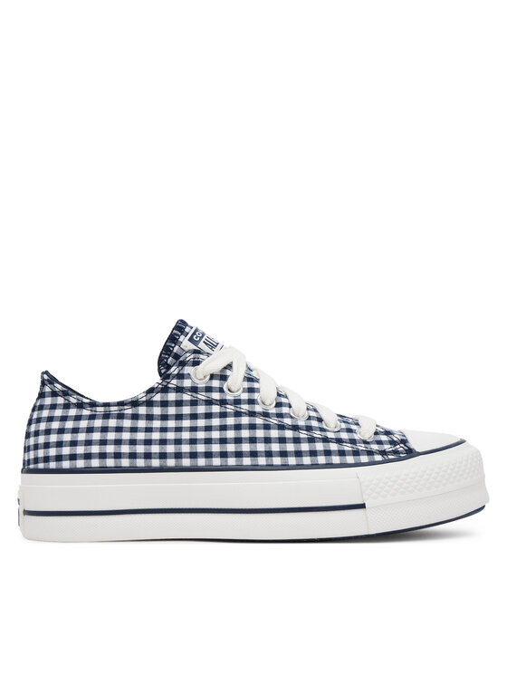 Converse Converse Tornacipő Chuck Taylor All Star Lift Platform Gingham A13664C Sötétkék