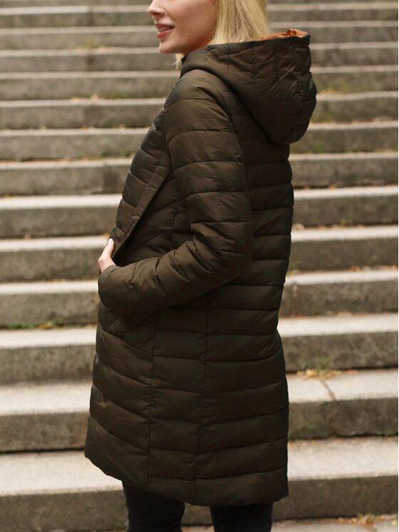 Perso Perso Dámská bunda BLH919046F Khaki Regular Fit