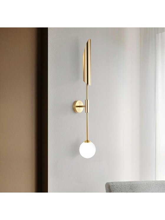 MIAhome MIAhome Kinkiet Lampa ścienna LUCCA złota 69 cm Złoty