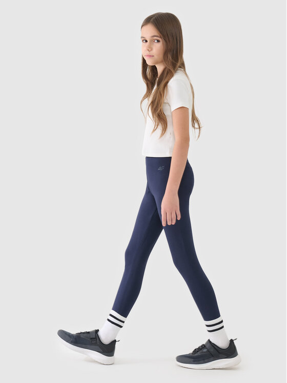 4F 4F Legginsy BASIC+ Granatowy