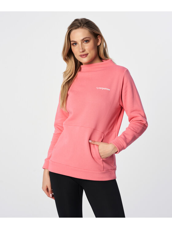 Carpatree Carpatree Bluza FunnelBlouse Różowy Relaxed Fit