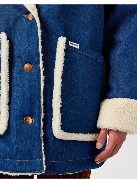 Wrangler Wrangler Giacca di jeans WRANGE COAT Blu Loose Fit