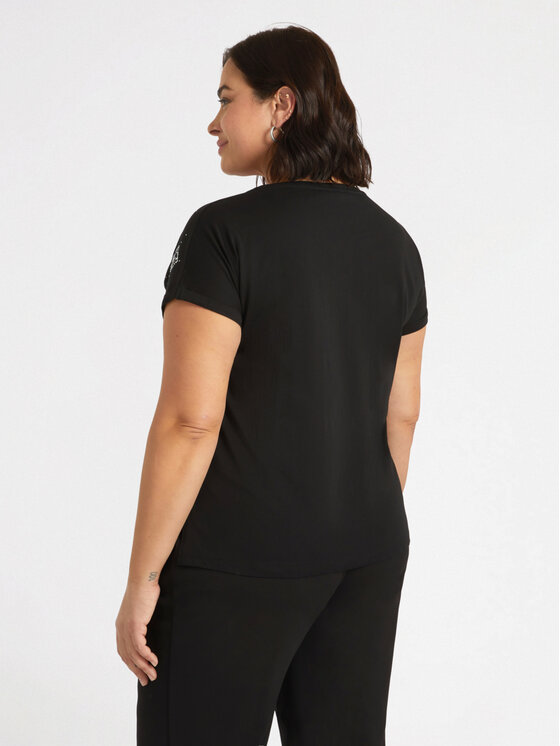 Fiorella Rubino Fiorella Rubino T-shirt G291L008104N0Z3 Nero Regular Fit