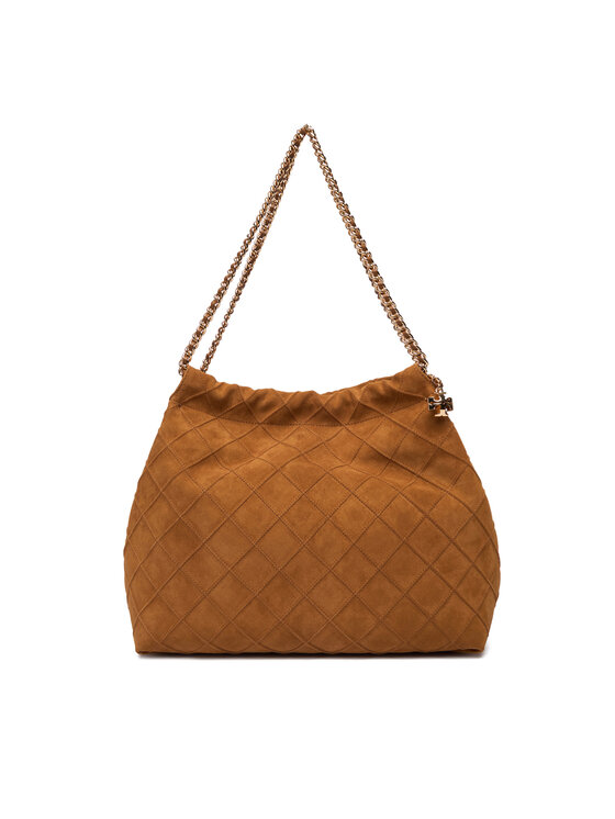 Tory Burch Tory Burch Kabelka Fleming Suede 166064 Hnědá