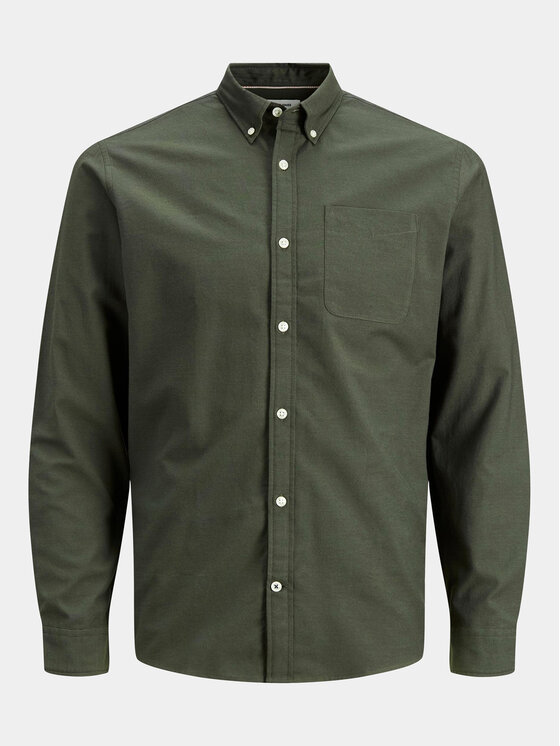 Jack & Jones Jack & Jones Koszula 12182486 Zielony Slim Fit