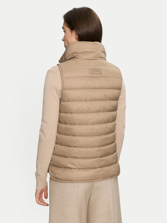 Marc O'Polo Marc O'Polo Bezrękawnik 408 0851 72039 Beżowy Regular Fit