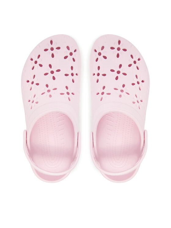 Crocs Crocs Klapki Classic Floral Cut Out Clog 210927 Różowy