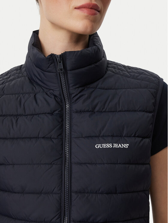 Guess Jeans Guess Jeans Vestă W6YL10 W2800 Bleumarin Regular Fit
