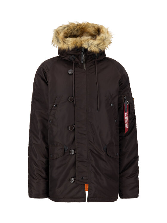 Alpha Industries Alpha Industries Kurtka zimowa N-3B VF 59 Winter Jacket Brązowy Regular Fit