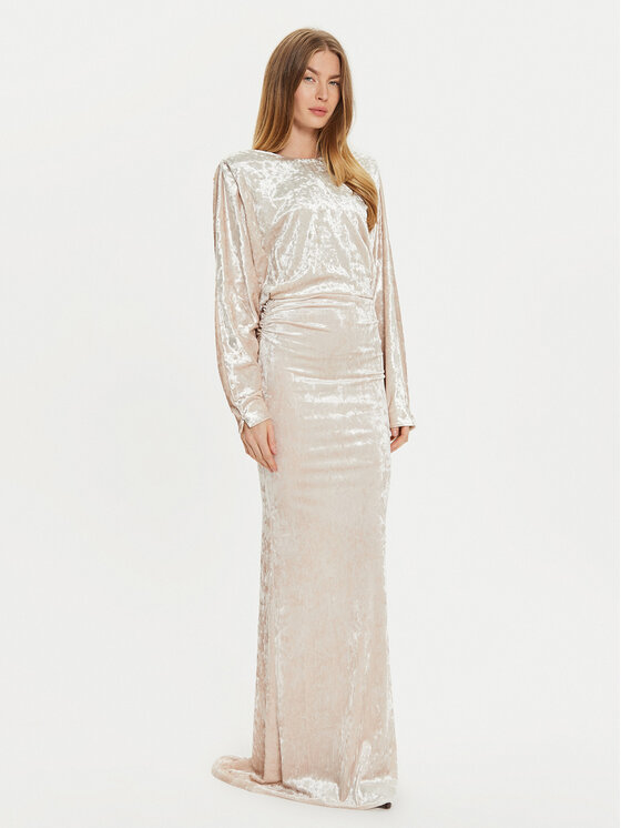 PINKO PINKO Rochie de seară 104497 A29L Écru Slim Fit