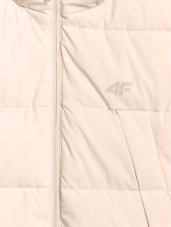 4F 4F Kamizelka MIDSHOP TEXTILE Beżowy Regular Fit