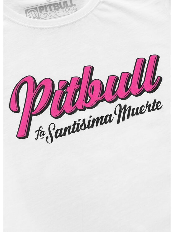 PITBULL PITBULL T-Shirt SANTA MUERTE Biały Regular Fit