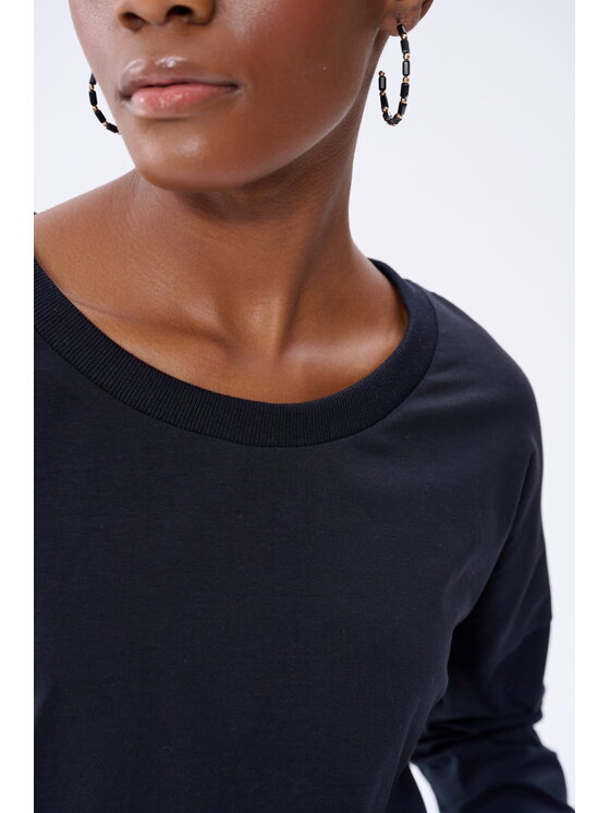 blue shadow blue shadow Bluzka Blair 2 Czarny Regular Fit