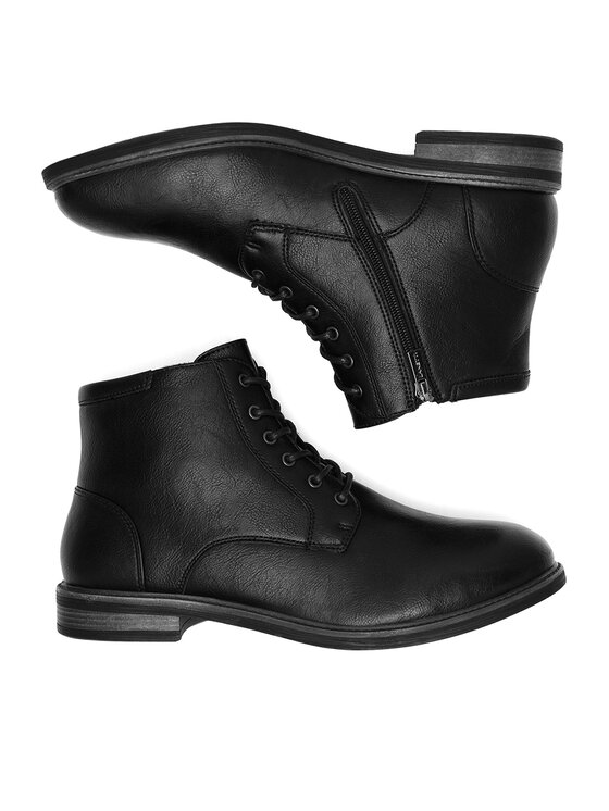 Lanetti Lanetti Schnürschuhe MYL8518-1 Schwarz