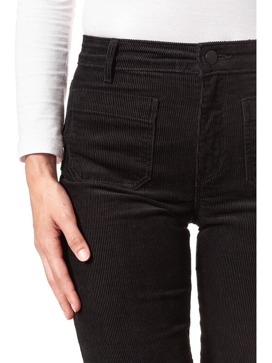 Wrangler Wrangler Pantaloni di tessuto FLARE Nero Slim Fit
